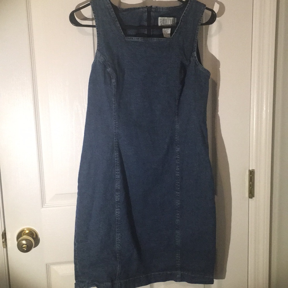 Denim midi dress